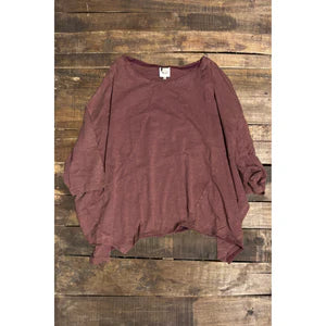 Be Free Top, Sangria O/S - Jaded Gypsy