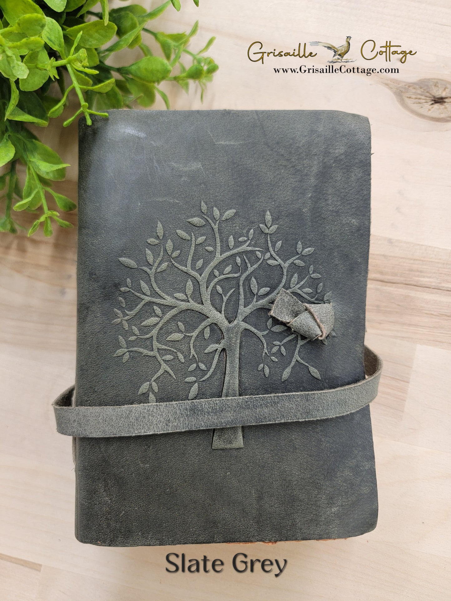 Tree Embossed Leather Journal
