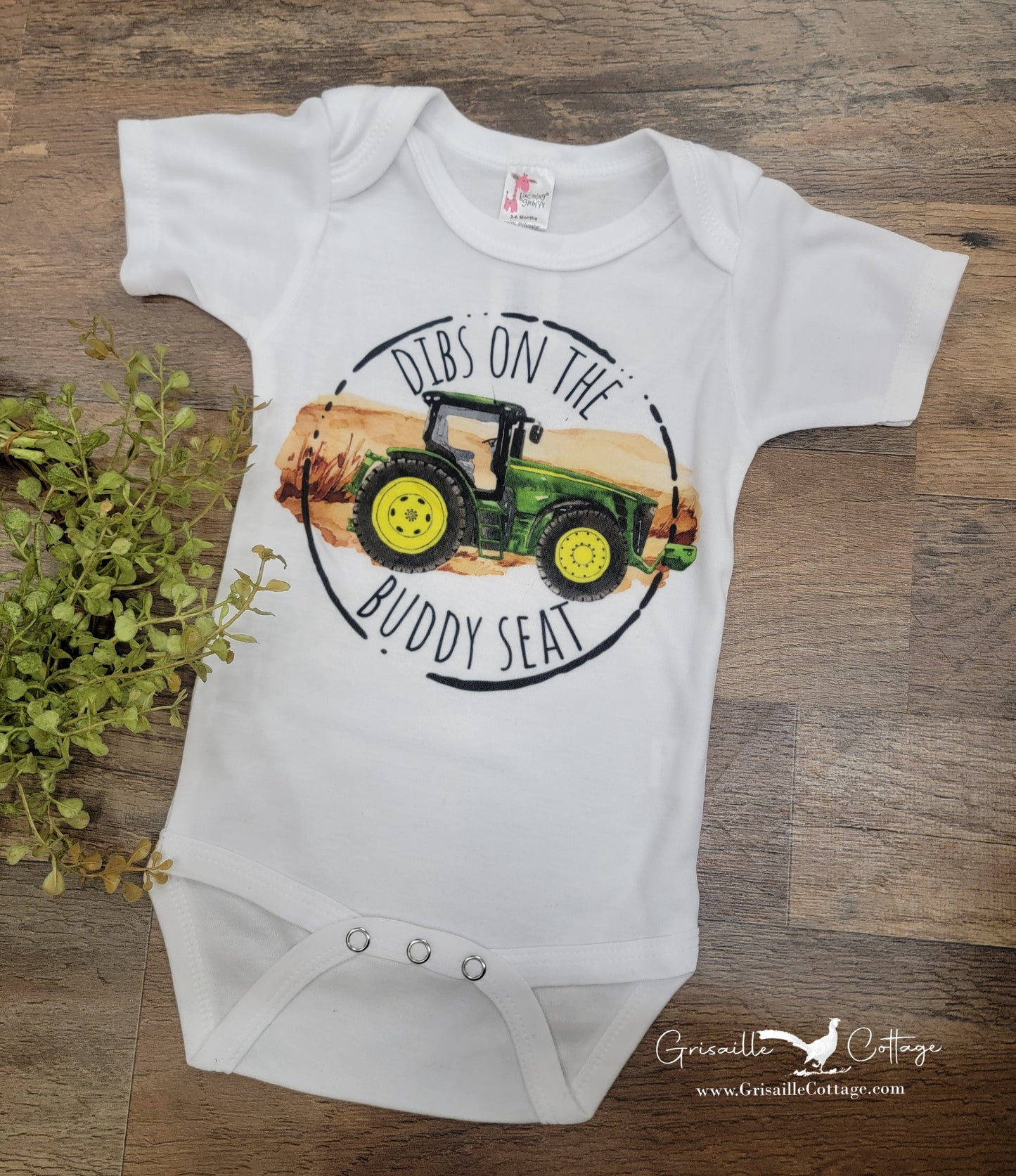 Dibs on the Buddy Seat Onesie