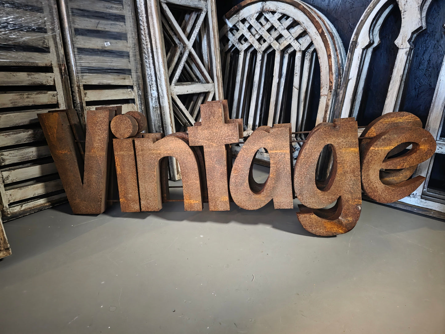 Rusty Metal VINTAGE Sign