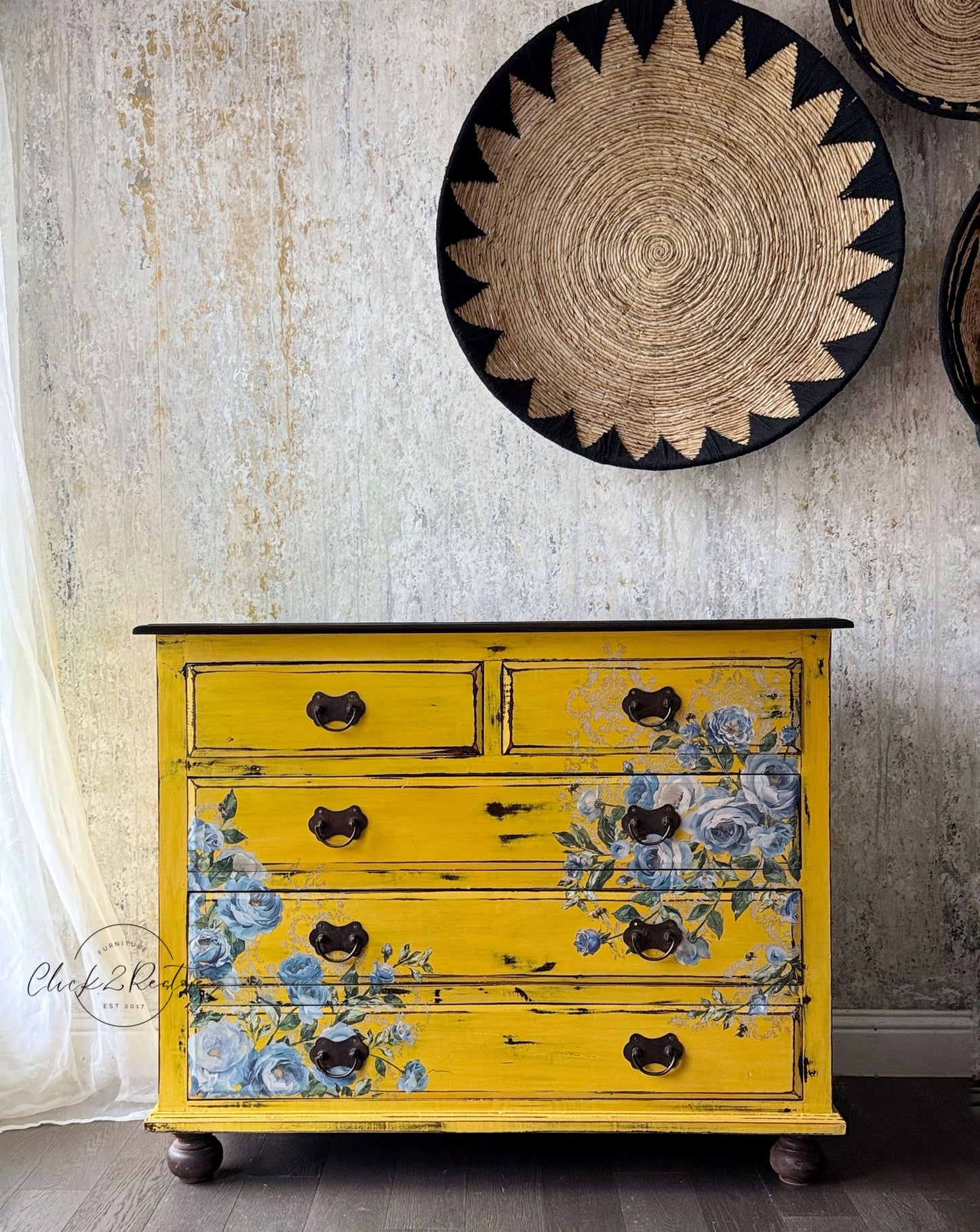 Azure Blossom 24"x35" (4-Sheets) - Decor Transfers®