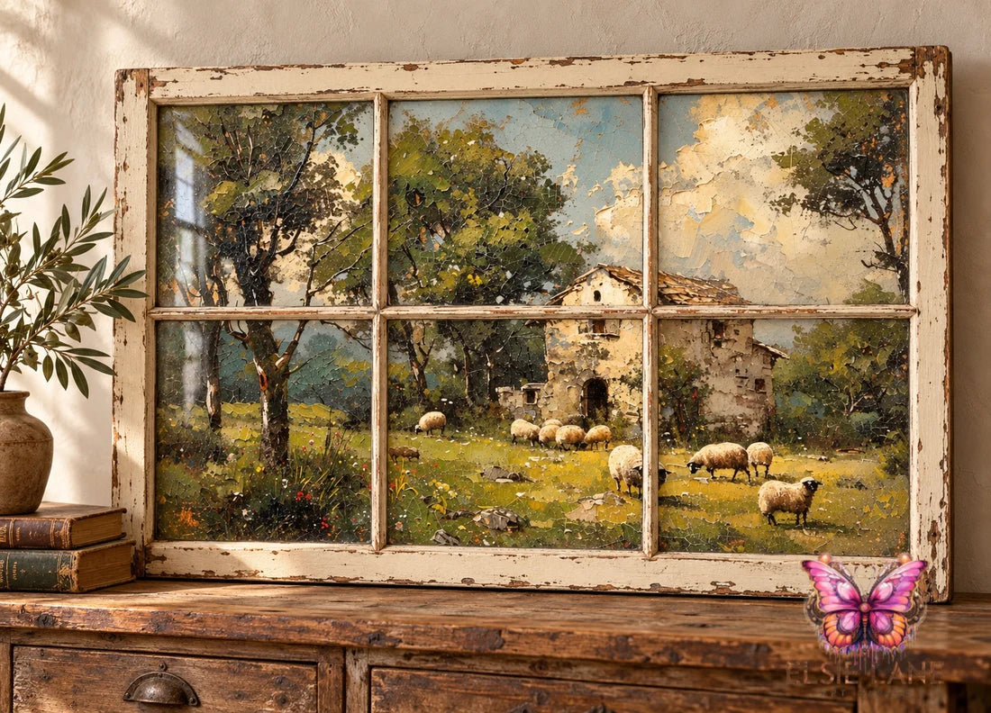 Elysium Homestead EL016 - 21 x 29 Decoupage Tissue Elsie Lane