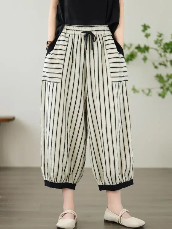 Vertical Stripes Artistic Pant