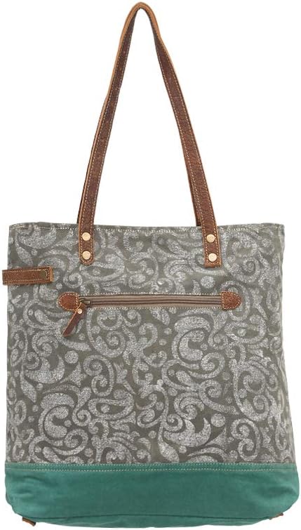 Abstract Print Canvas Tote S-0739 - Myra Bag