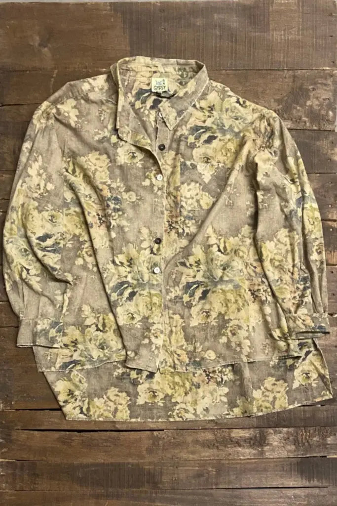 Vintage Floral Starburst Shirt O/S - Jaded Gypsy