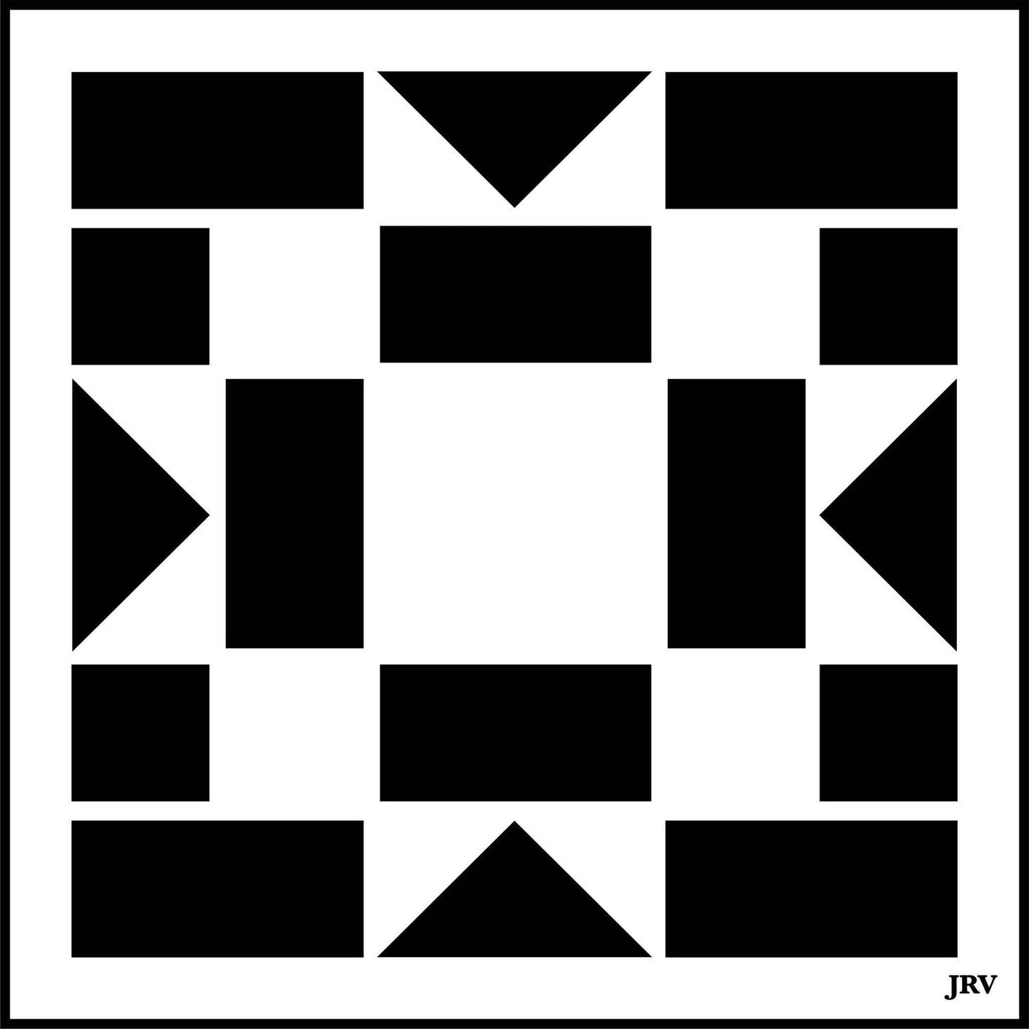 Barn Quilt Tile 6 - JRV Stencil Co