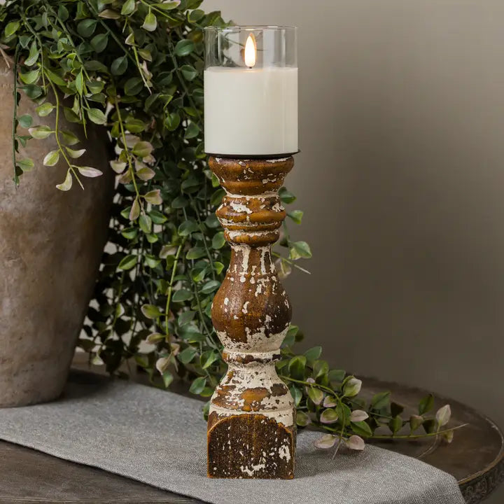 10.5" Stephanie Pillar Candle Holder