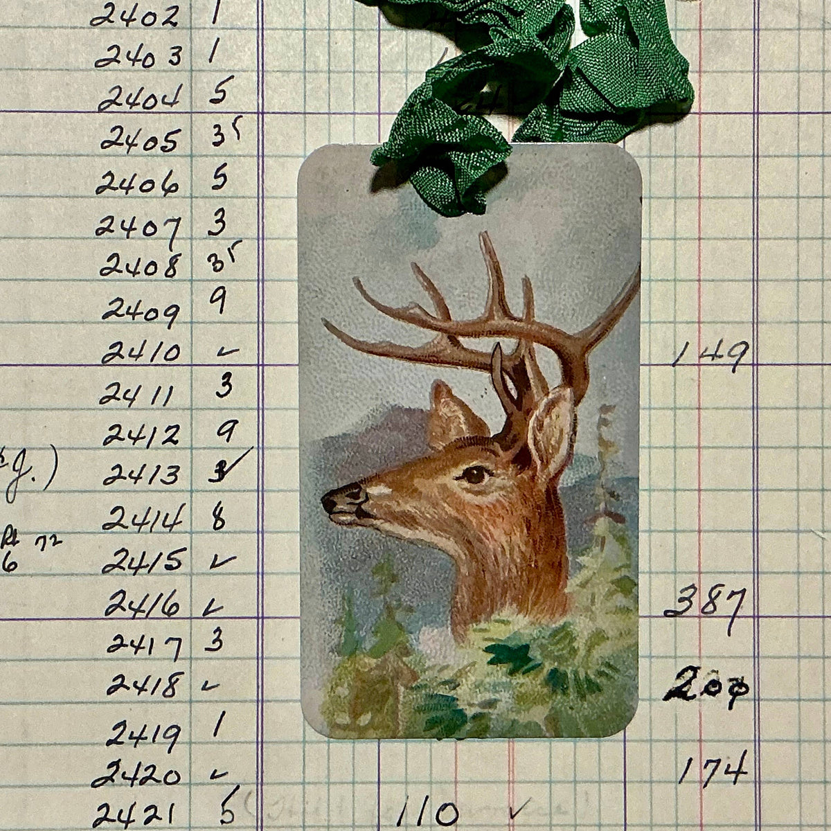 Stag Mount 3pk Tag & Ribbon Set