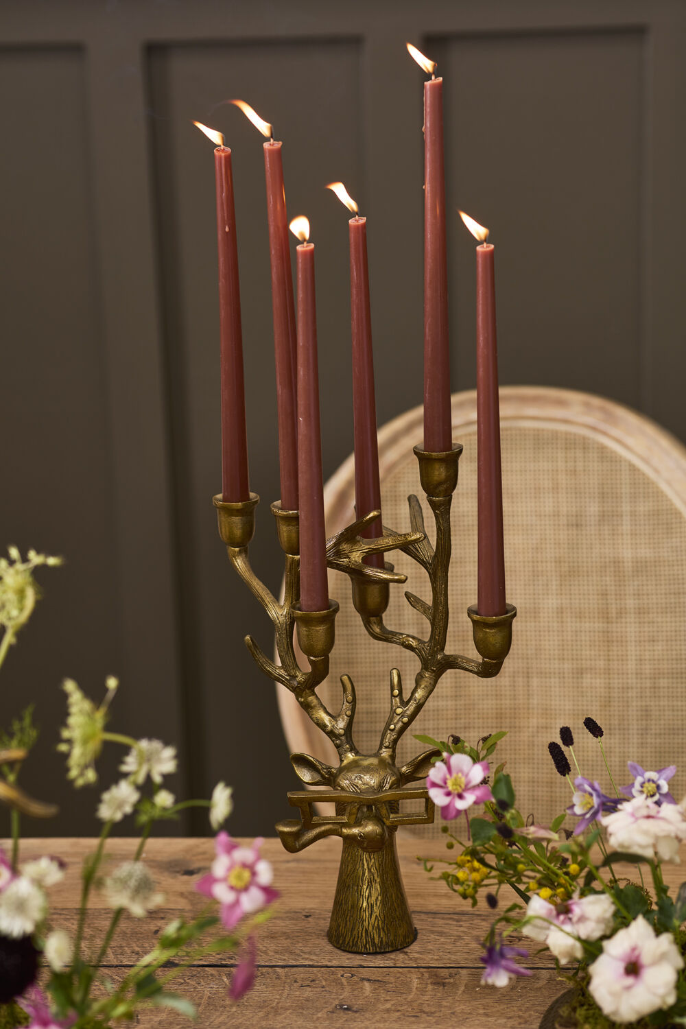 Frankie the Deer Candelabra - Authentic E&E Eloise Collection Bronzed Aluminum *𝐏𝐢𝐜𝐤-𝐔𝐩 𝐎𝐧𝐥𝐲