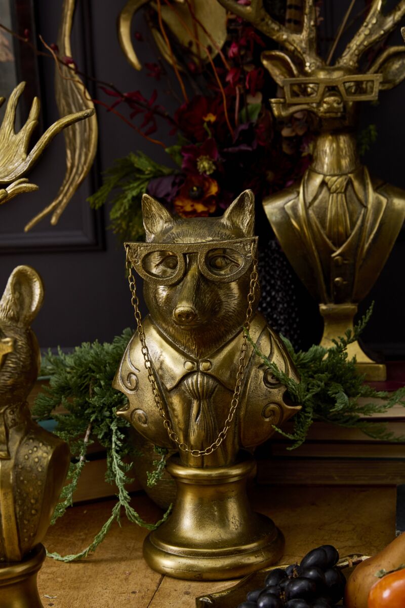 Eloise the Fox Bust - Authentic E&E Eloise Collection Bronzed Aluminum Bust