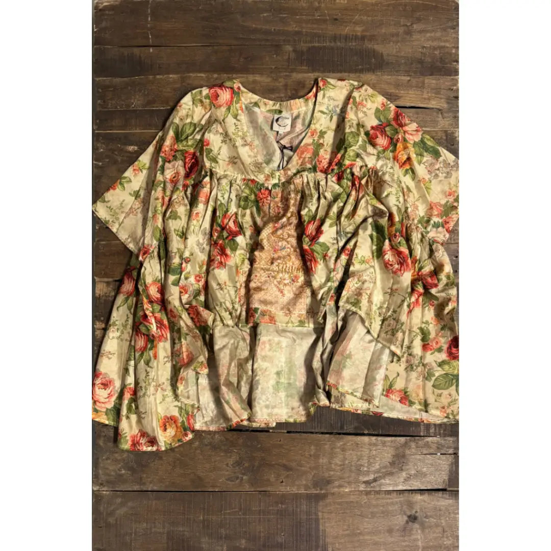 Rose Garden Trellis Top O/S - Jaded Gypsy