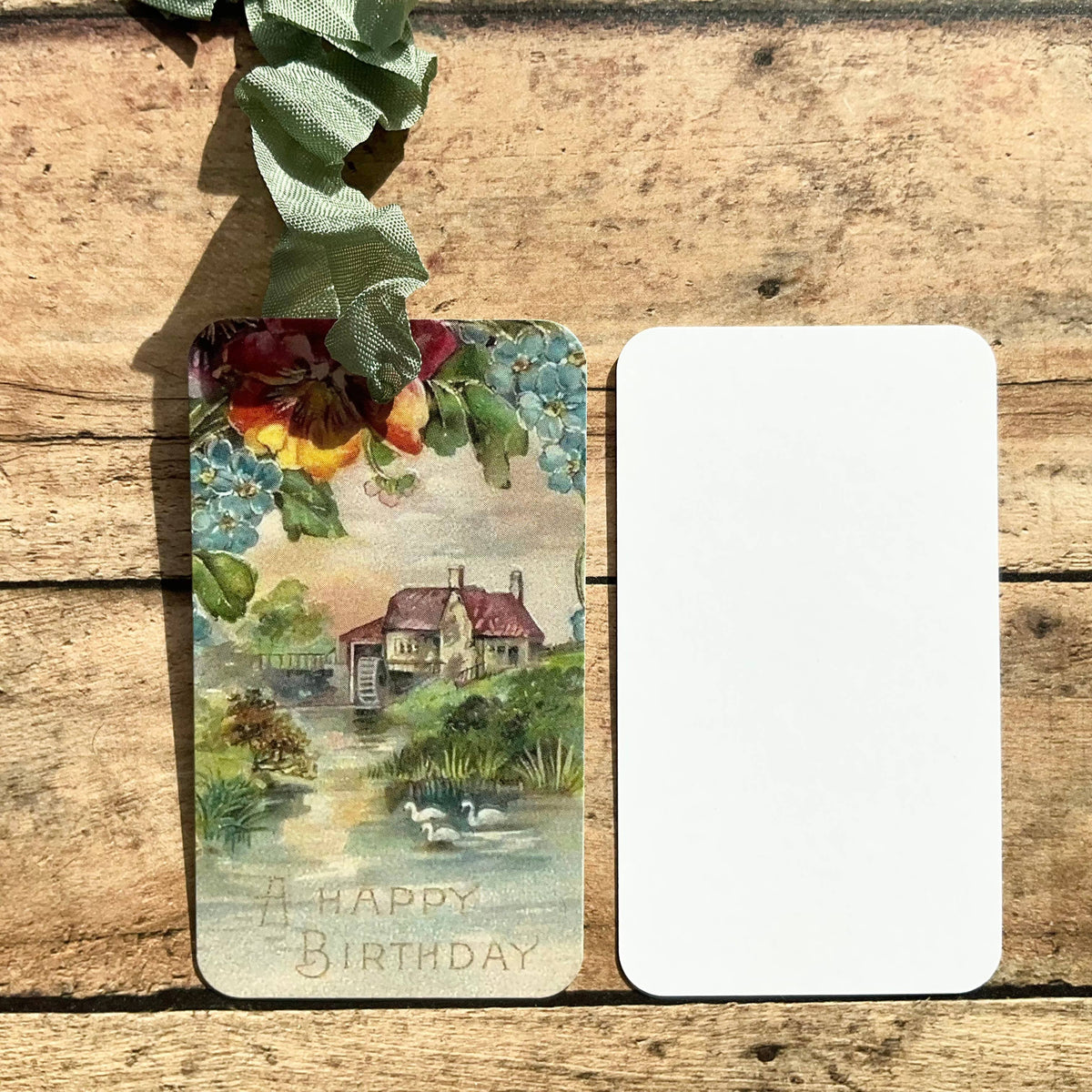 Happy Birthday 3pk Tag & Ribbon Set
