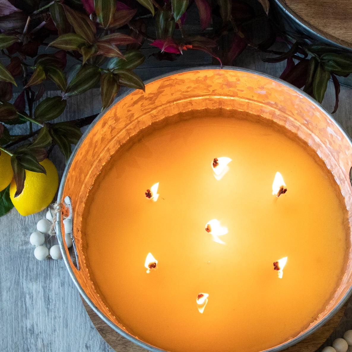 Brown Butter Pumpkin 9lb Large Galvanized Tub - Milkhouse Candle Company