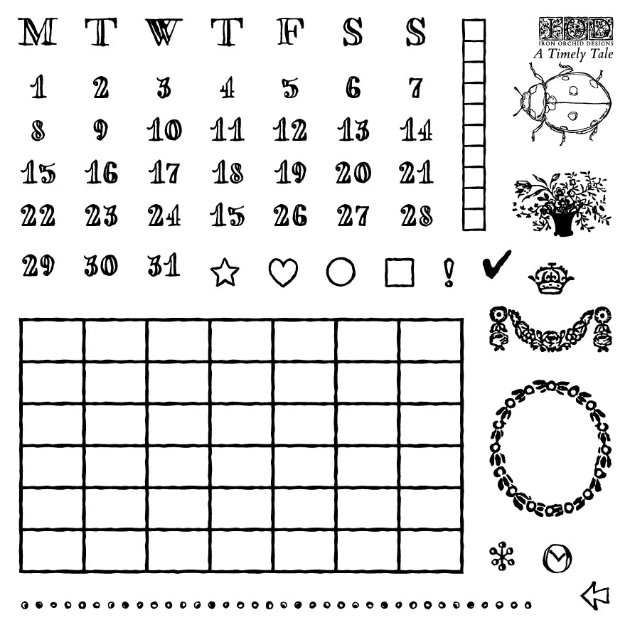 A Timely Tale 6x6 (4 sheets) - IOD Decor Stamp 2026