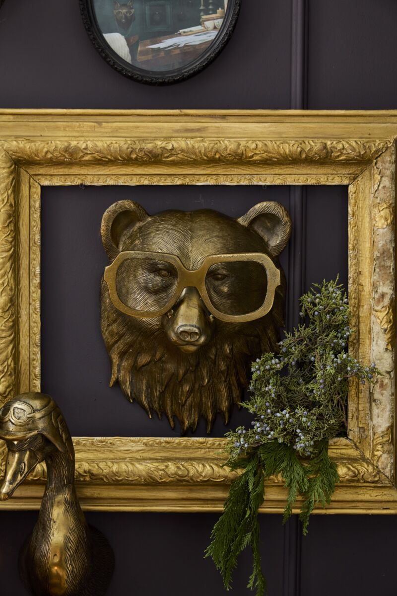 Beatrice the Bear - Authentic E & E Collection Bronzed Aluminum Wall Mount