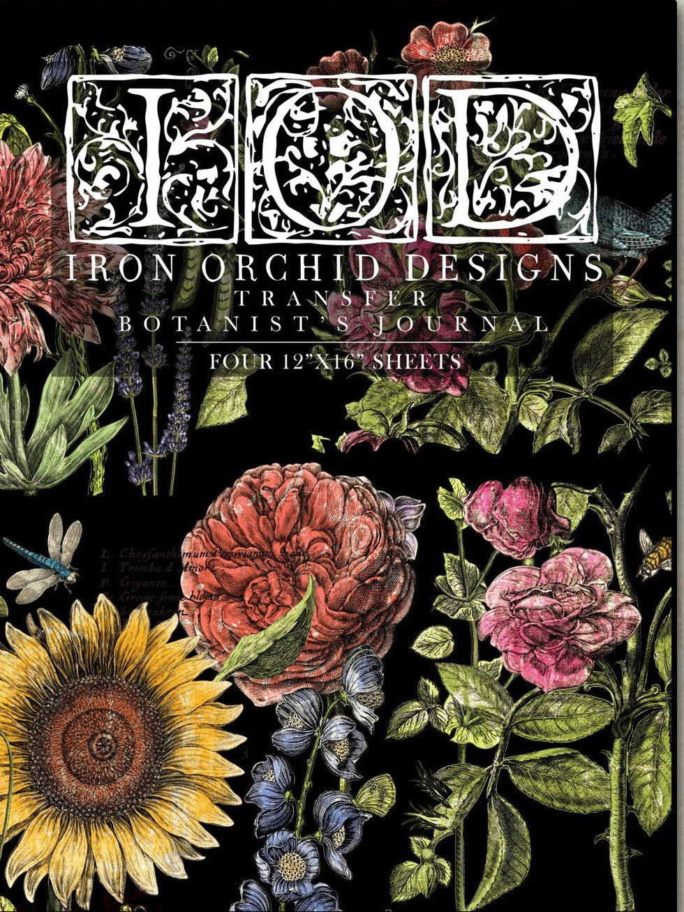Botanist Journal -4 Sheet, 12x16 Pad IOD Decor Transfer™ 2018