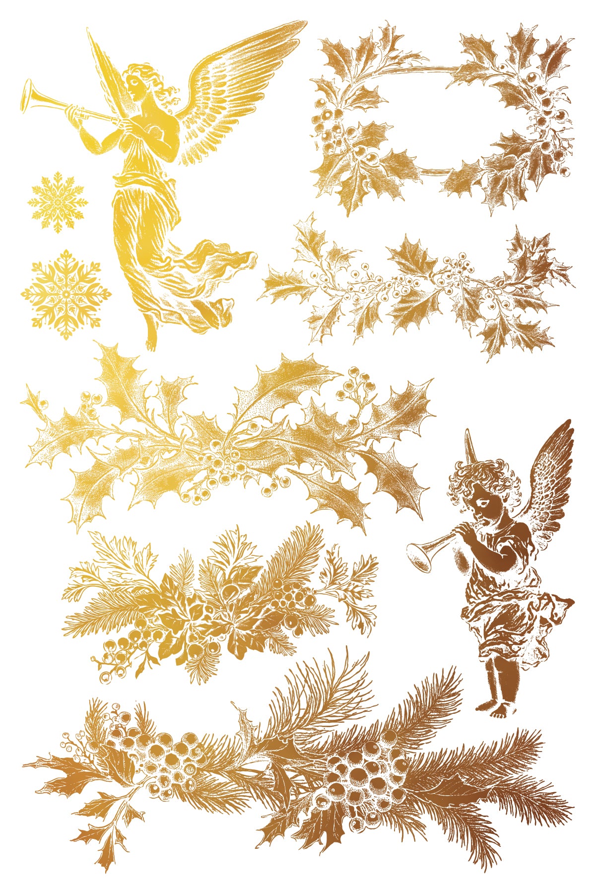 Tinsel - Gilded Collection - 8 Sheet, 8x12 Pad IOD Decor Transfer™ 2024