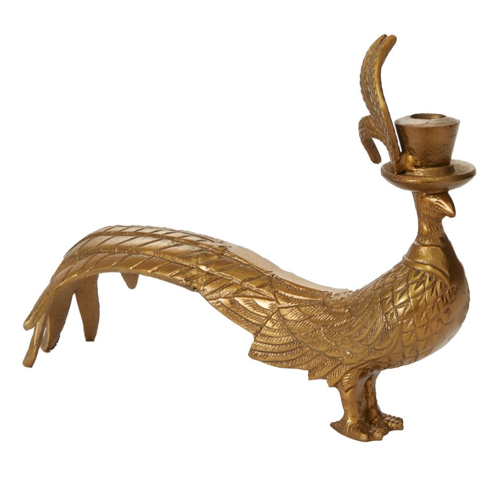 Emerson - Authentic E&E Eloise Collection Antique-Gold Aluminum Candlestick