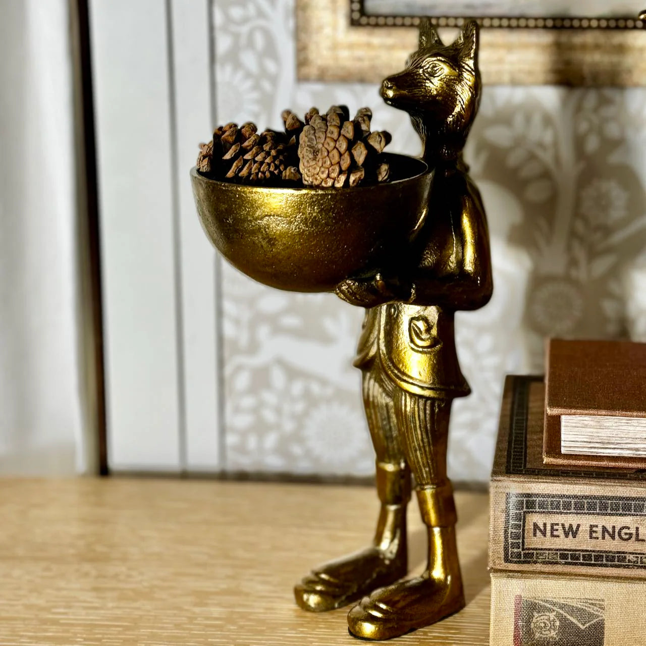 Eloise the Fox Dish - Authentic E&E Eloise Collection Bronzed Aluminum