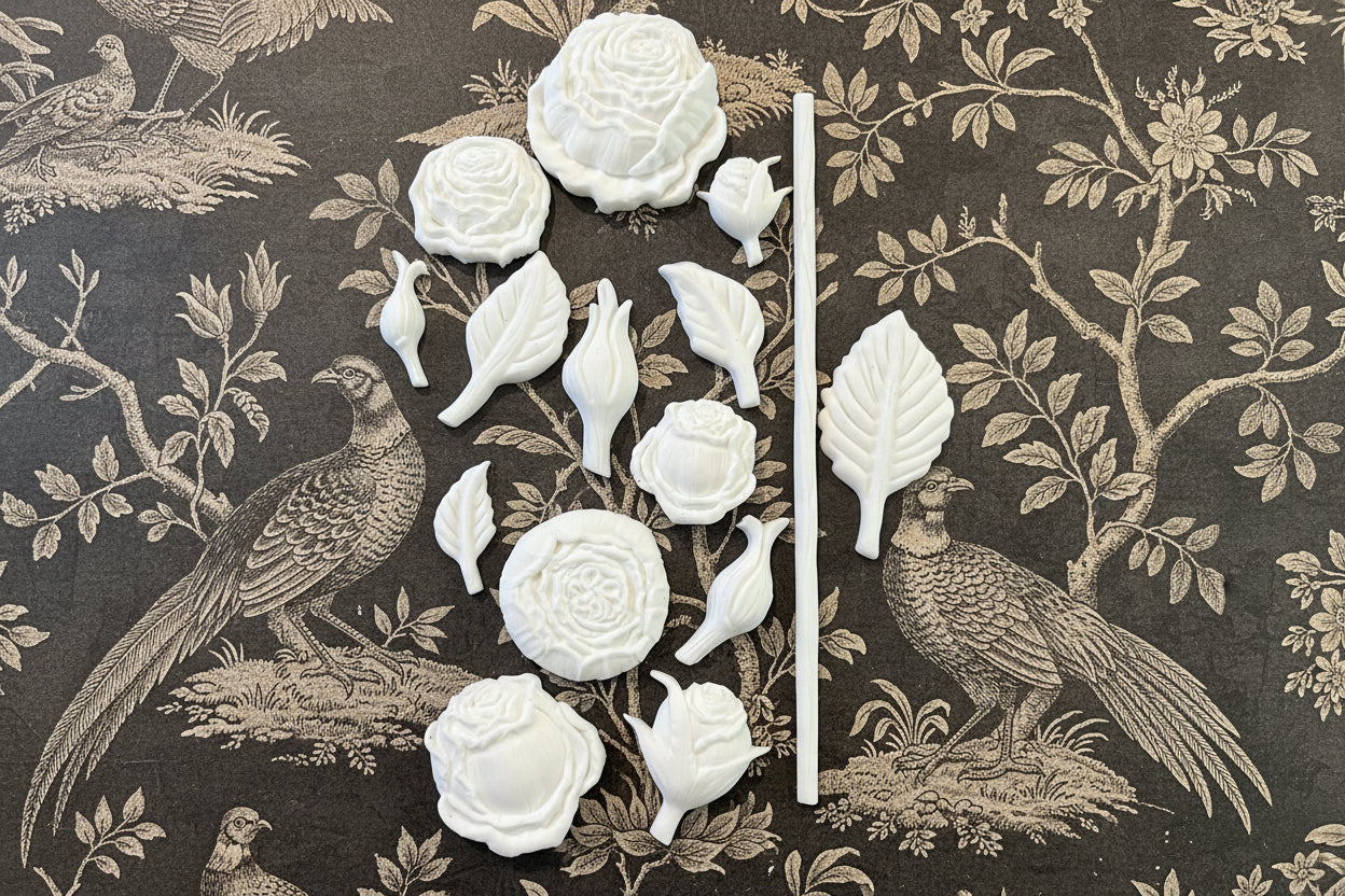 Heirloom Roses 2019 - Casted Resin Applique Set
