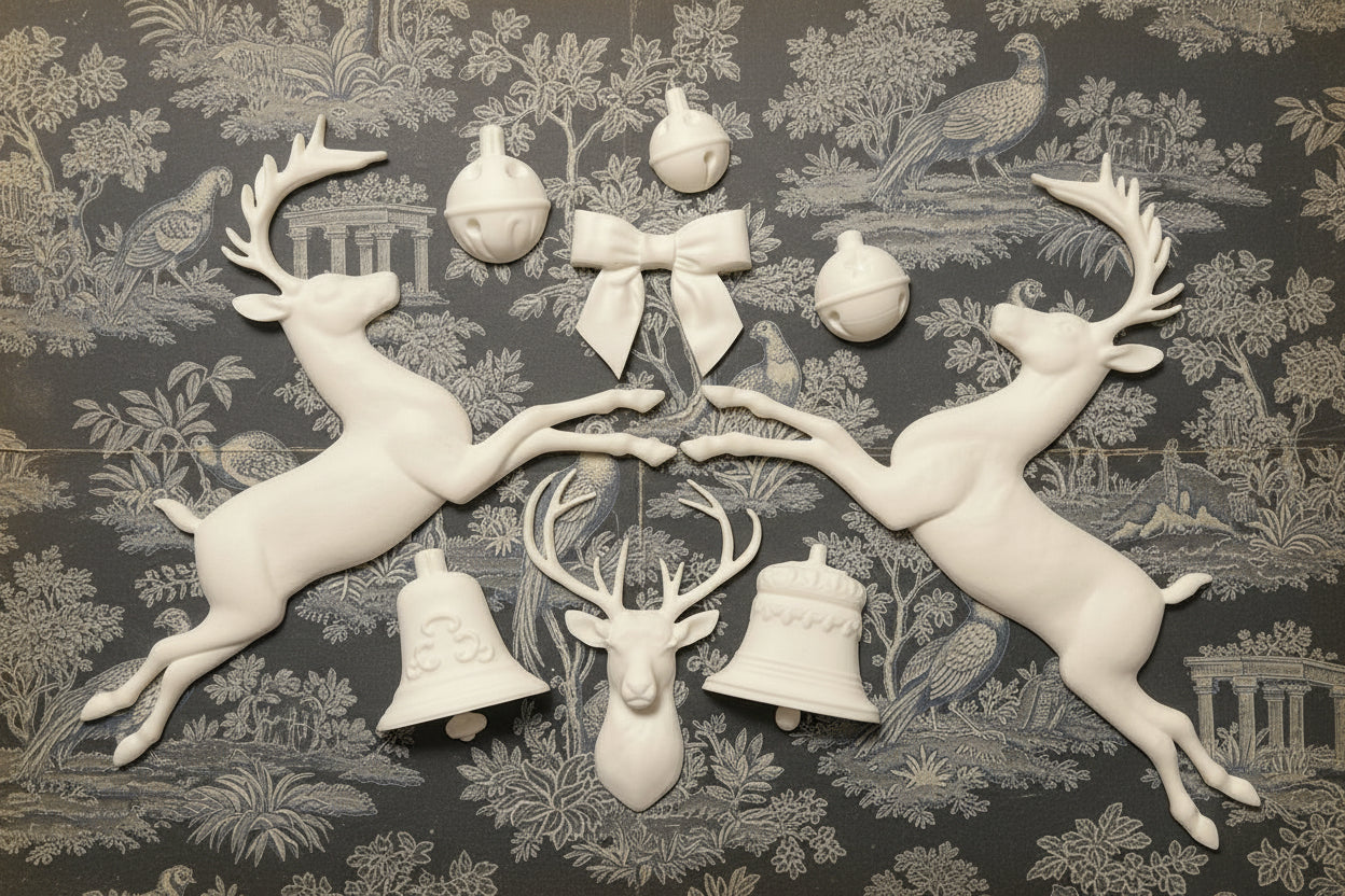 Jingle 2022 - IOD Moulded Casted Resin Applique Set