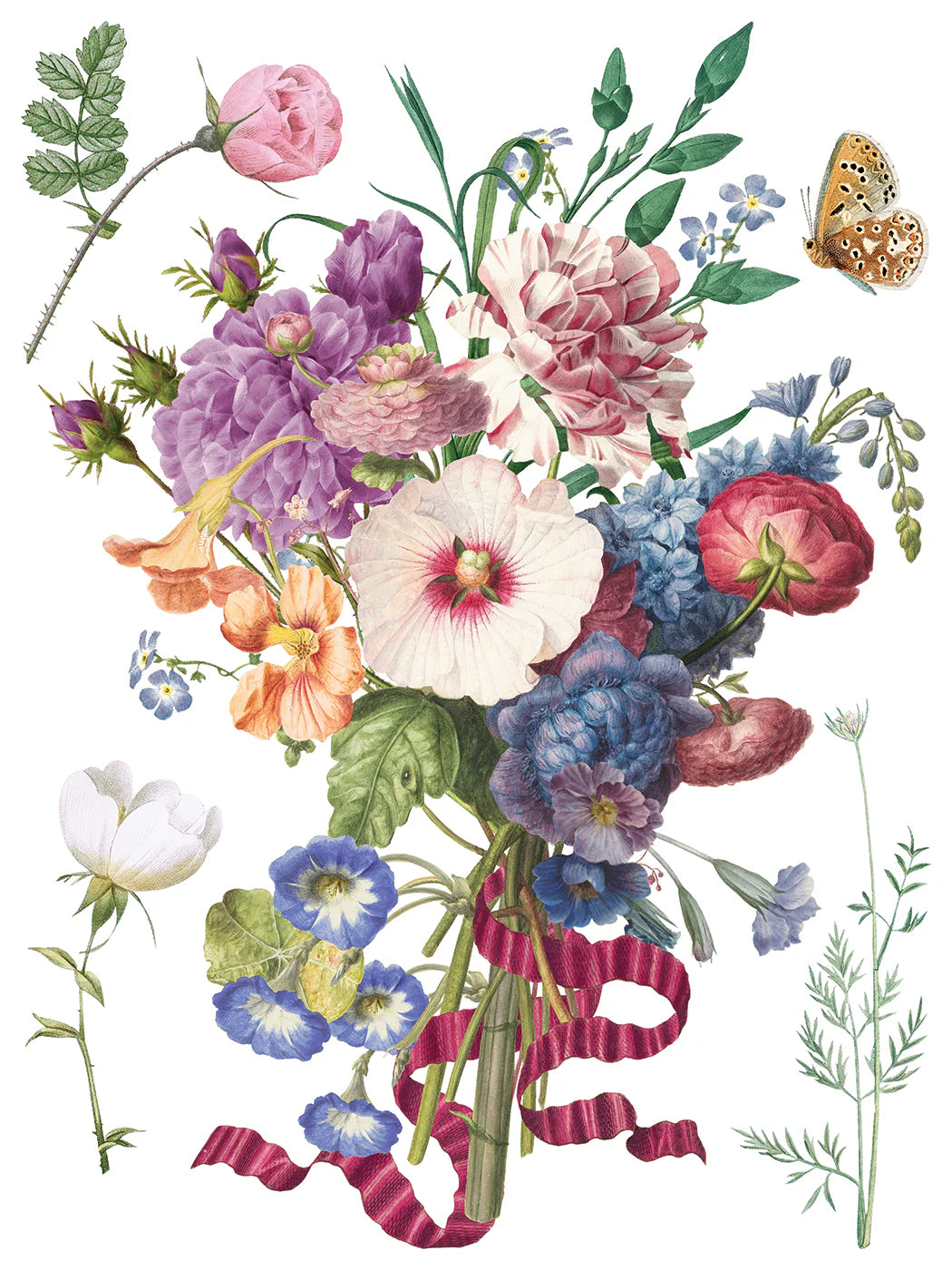 Marche' Des Fleurs - 8 Sheet, 12x16 Pad IOD Decor Transfer™ 2026