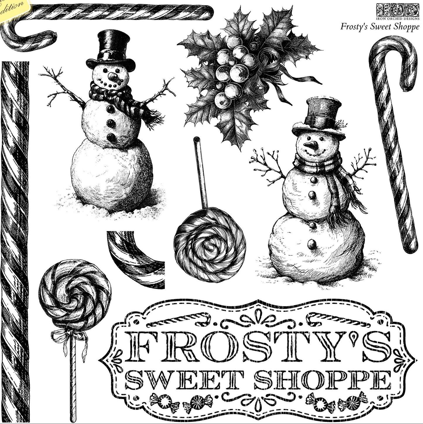 *Limited* Frosty's Sweet Shoppe - IOD Decor Stamp Holiday