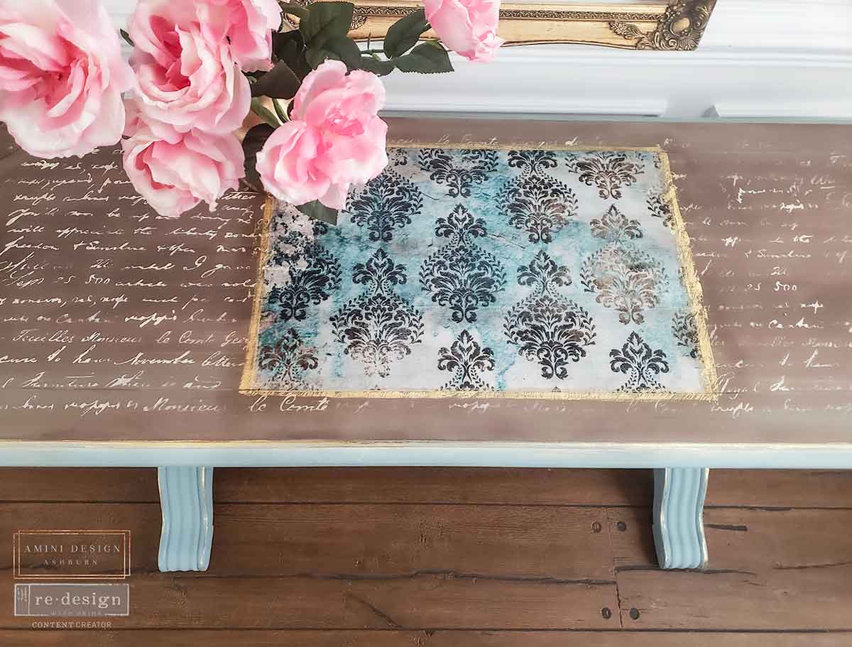 Patina Flourish 19.5" x 30" - Decoupage Tissue Paper