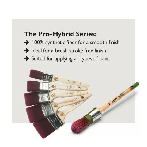 No. 18 (AA) Round Prohybrid Synthetic Paintbrush ( 1.02.2020.18 ) - Staalmeester®