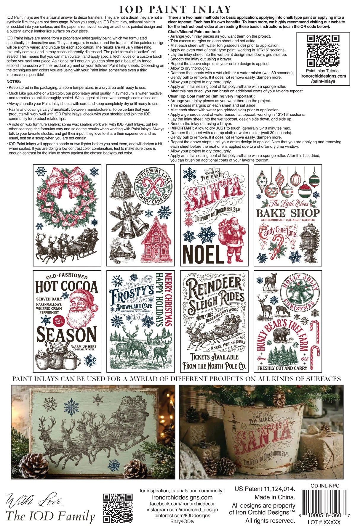 The North Pole - 8 Sheet, 8x12 Pad IOD Paint Inlay™ 2026 Limited