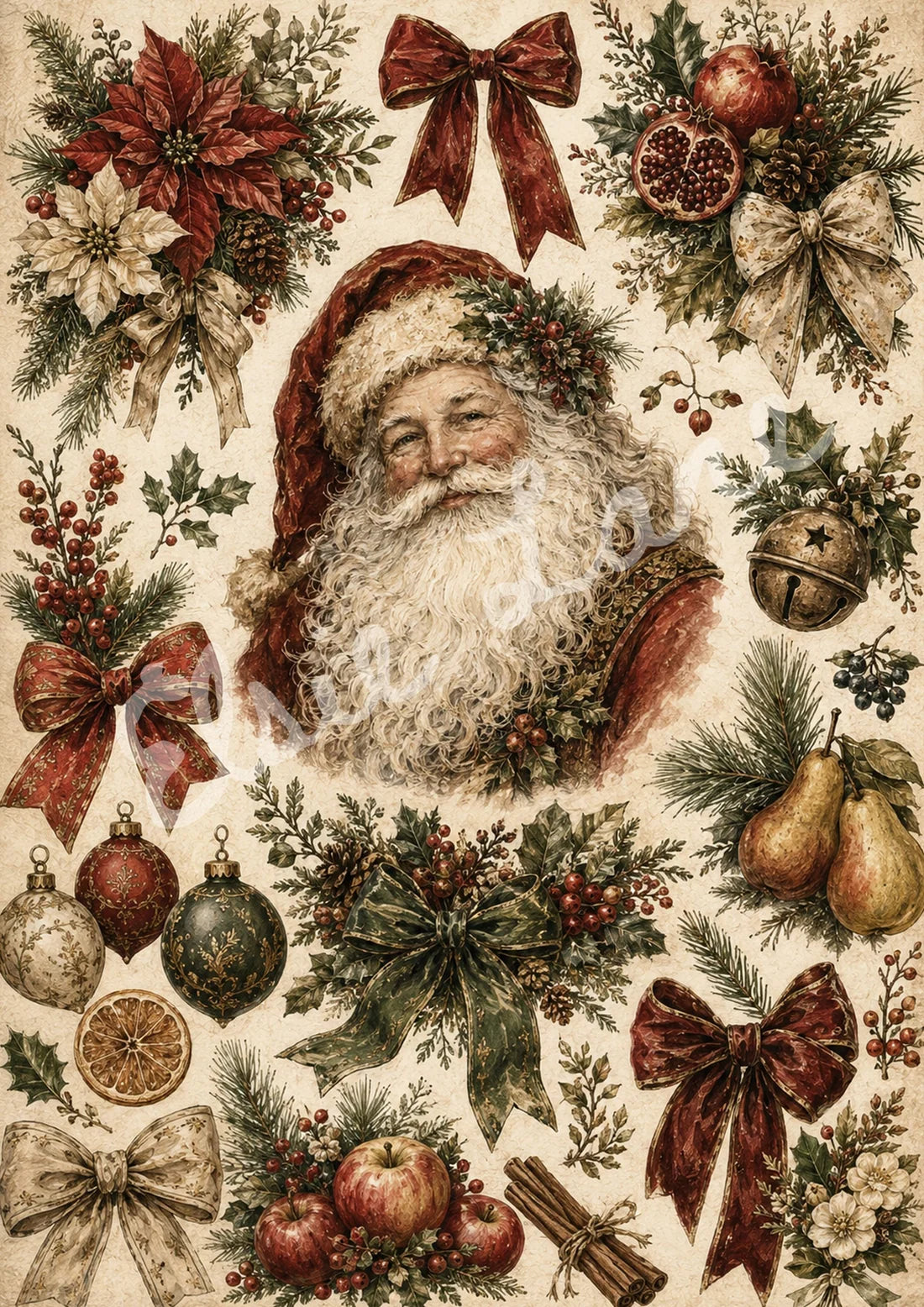 Yuletide Treasures EL001 - A4 8.3 x 11.7 - Elsie Lane