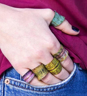 RC003 - Copper Patina Cuff Ring