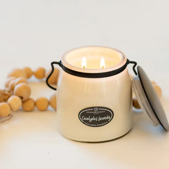 Eucalyptus Lavender 16oz Butter Jar - Milkhouse Candle Company