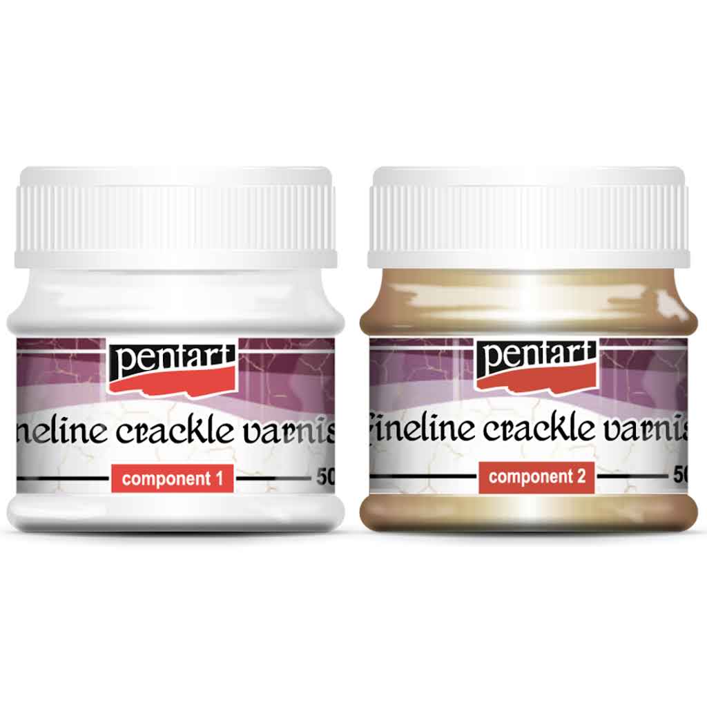 Fineline Crackle Varnish (2-part) Set - Pentart