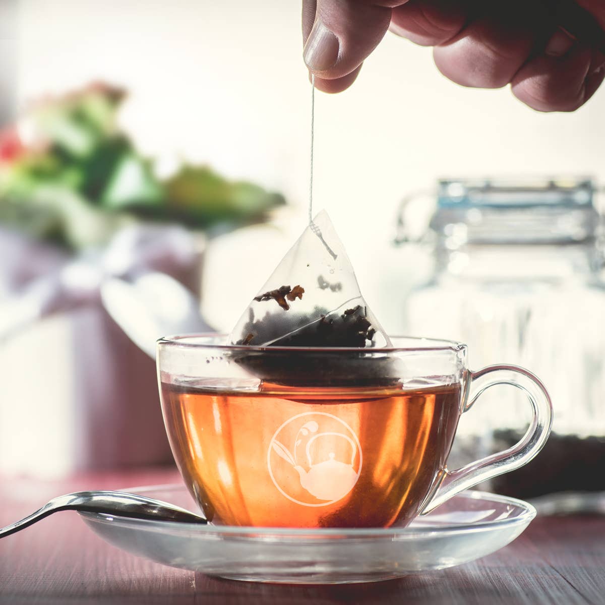 Fall Orange Almond Rose Tea - 12 Tea Sachets - Tall Tin