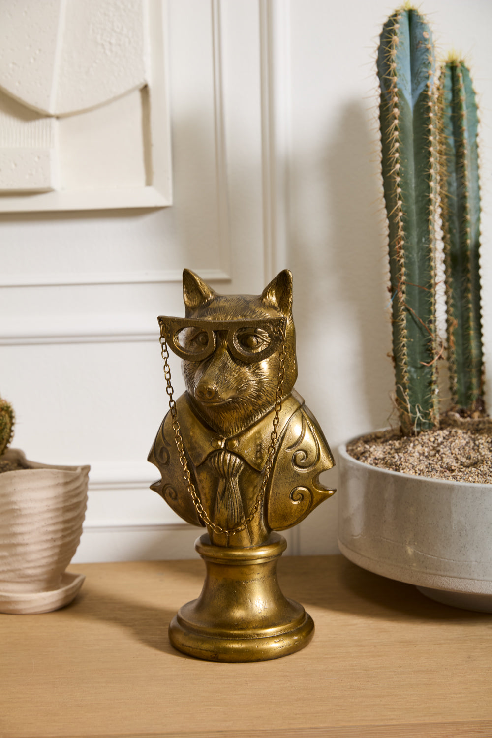 Eloise the Fox Bust - Authentic E&E Eloise Collection Bronzed Aluminum Bust