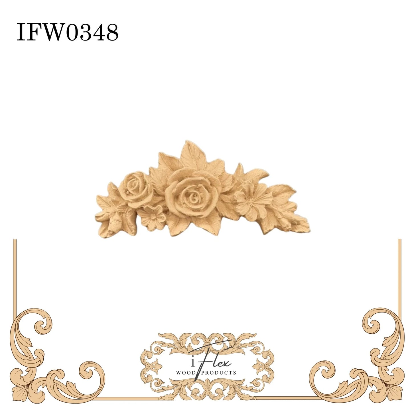 Flower Garland Swag 0348 - iFlex Heat Bendable Embellishment