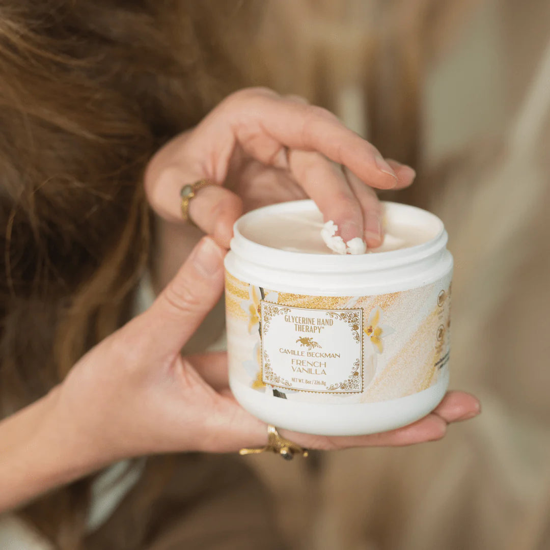 French Vanilla Glycerine Hand Therapy 8oz Jar - Camille Beckman