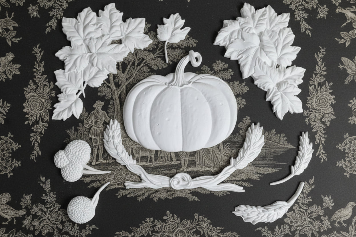 Autumn Cottage 2024 - Casted Resin Applique Set