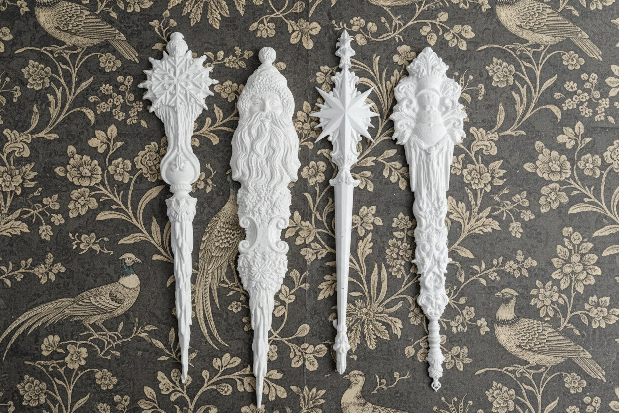 Christmas Tapers 2024 - IOD Moulded Casted Resin Applique Set