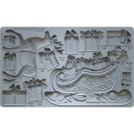 Santa's Sleigh (๐จ๐๐ฒ๐ฑ - ๐๐ถ๐ธ๐ฒ ๐ก๐ฒ๐) - IOD Decor Mould