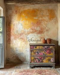 Rustic Rosewood Floral - Lg 21" x 29" Decoupage Paper by Whymsikel Designs