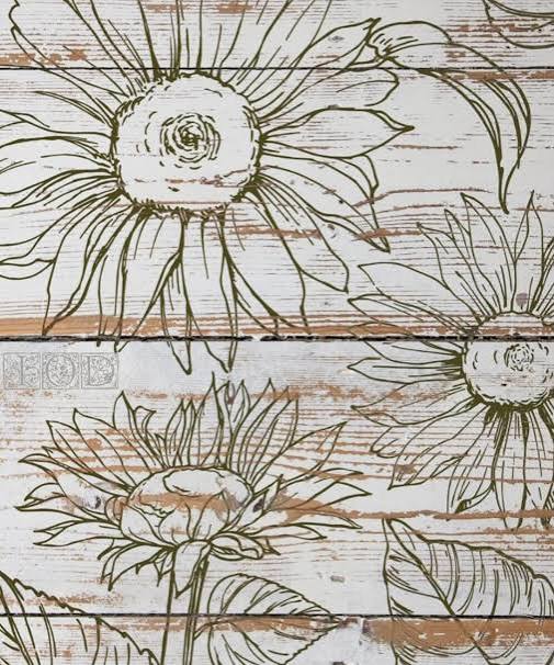 Sunflowers - IOD Decor 2-Sheet Stamp