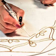 Silver - Pentart Contour Liner 20ml