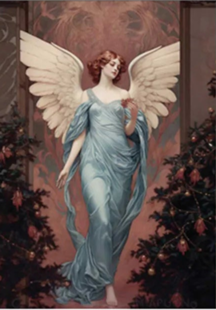 Wings of Winter C 16.5" x 5.85" - Decoupage Fiber Paper