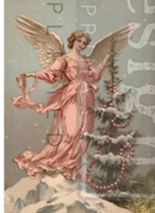 Wings of Winter G 8.25" x 5.85" - Decoupage Fiber Paper