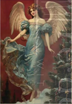 Wings of Winter D 8.25" x 5.85" - Decoupage Fiber Paper