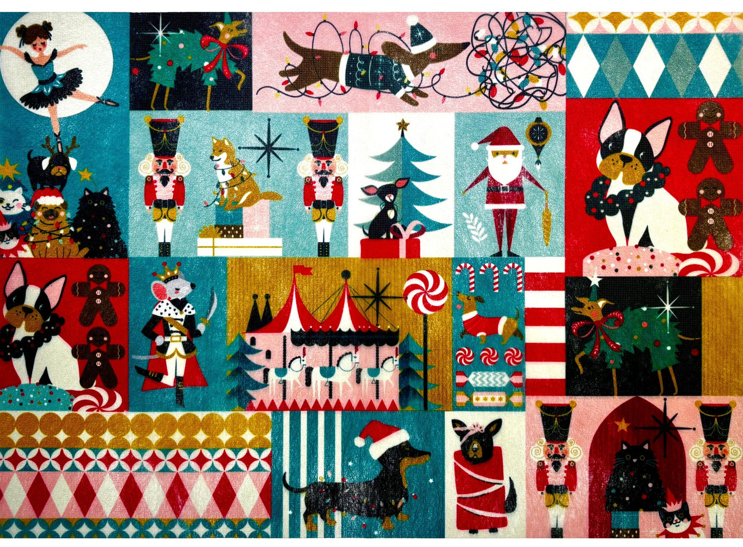 Nutcracker Happiness A - A3 11.7"x 16.5" - Decoupage Fiber Paper