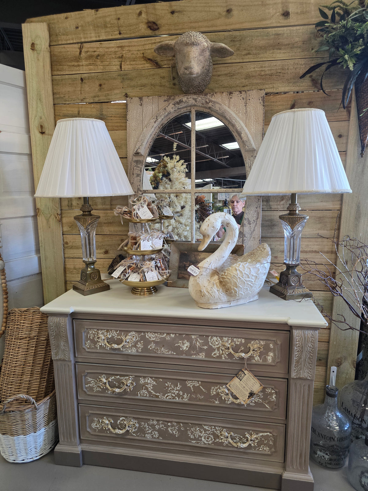 Brass & Crystal Vintage Lamp
