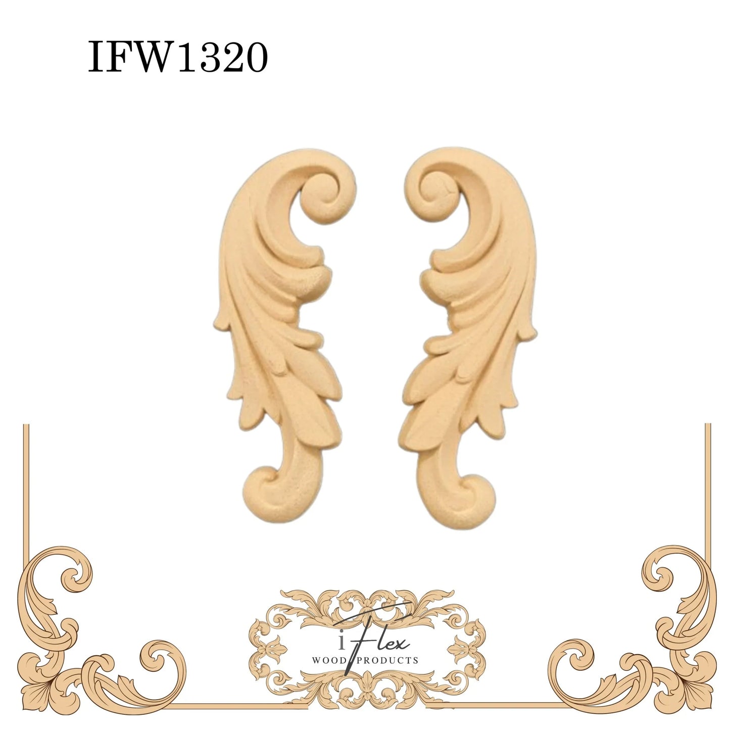 Scroll Applique 1320 - iFlex Heat Bendable Embellishment